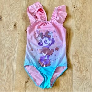 Disney Minnie Mouse Ombré Pink/Teal Bathing Suite💕